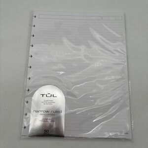 TUL Custom Note-Taking System Refill Pages Narrow Ruled Letter Size 50ct 754-007